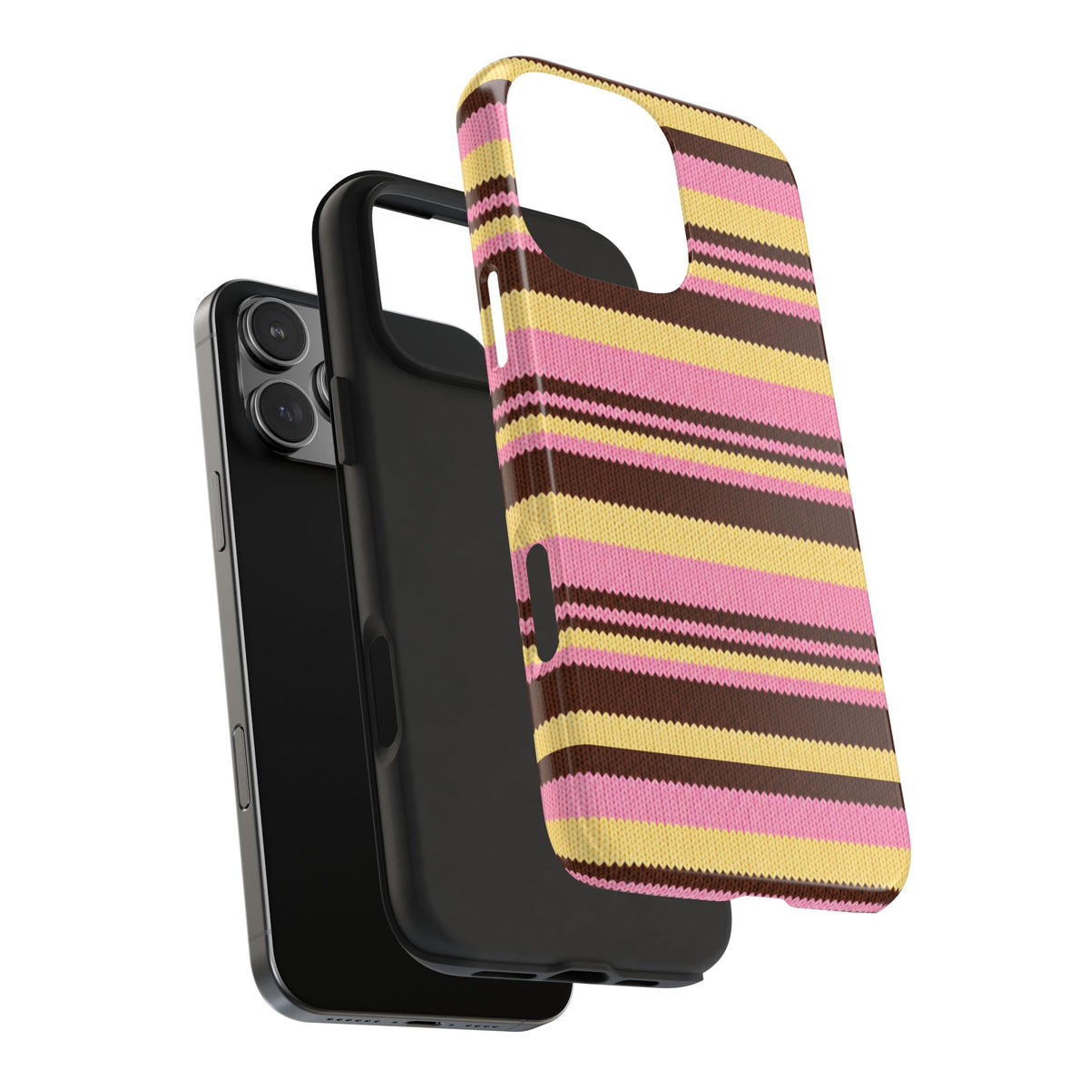 BUTTERCUP MOCHA STRIPES PHONE CASE