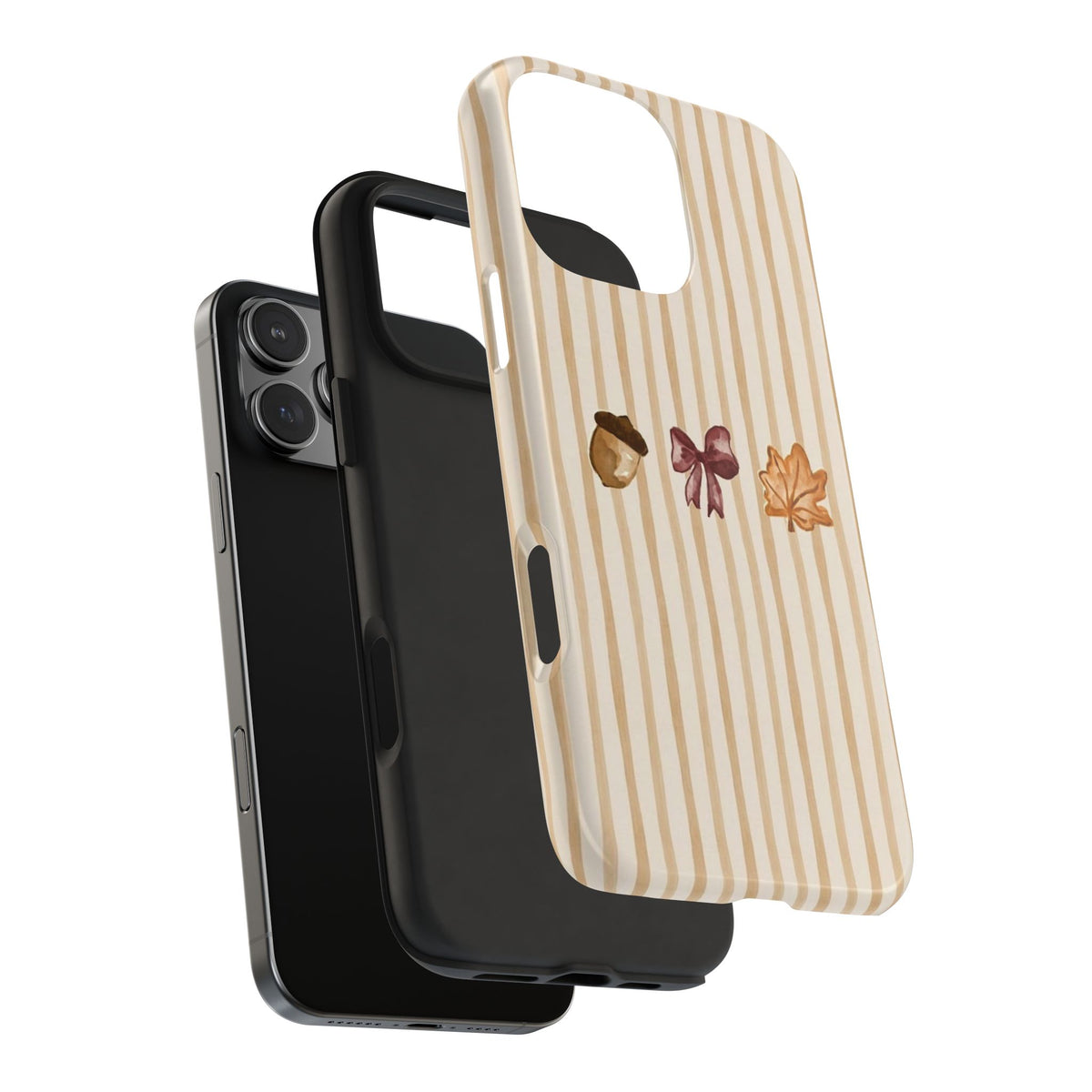 BEIGE STRIPES AUTUMN ESSENTIALS PHONE CASE