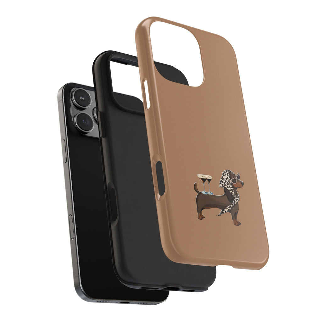 ESPRESSO MARTINI DACHSHUND PHONE CASE
