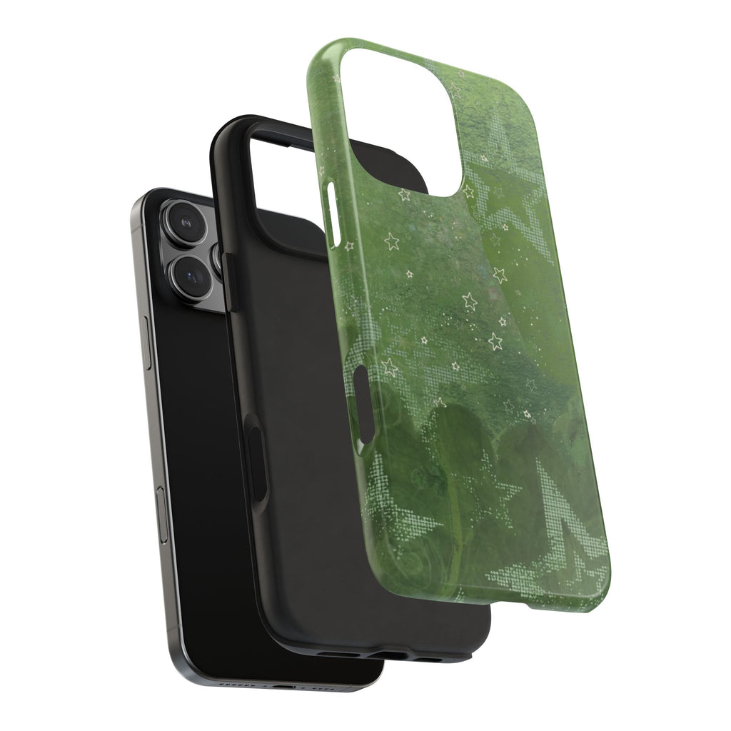 GREEN STARSTRUCK PHONE CASE