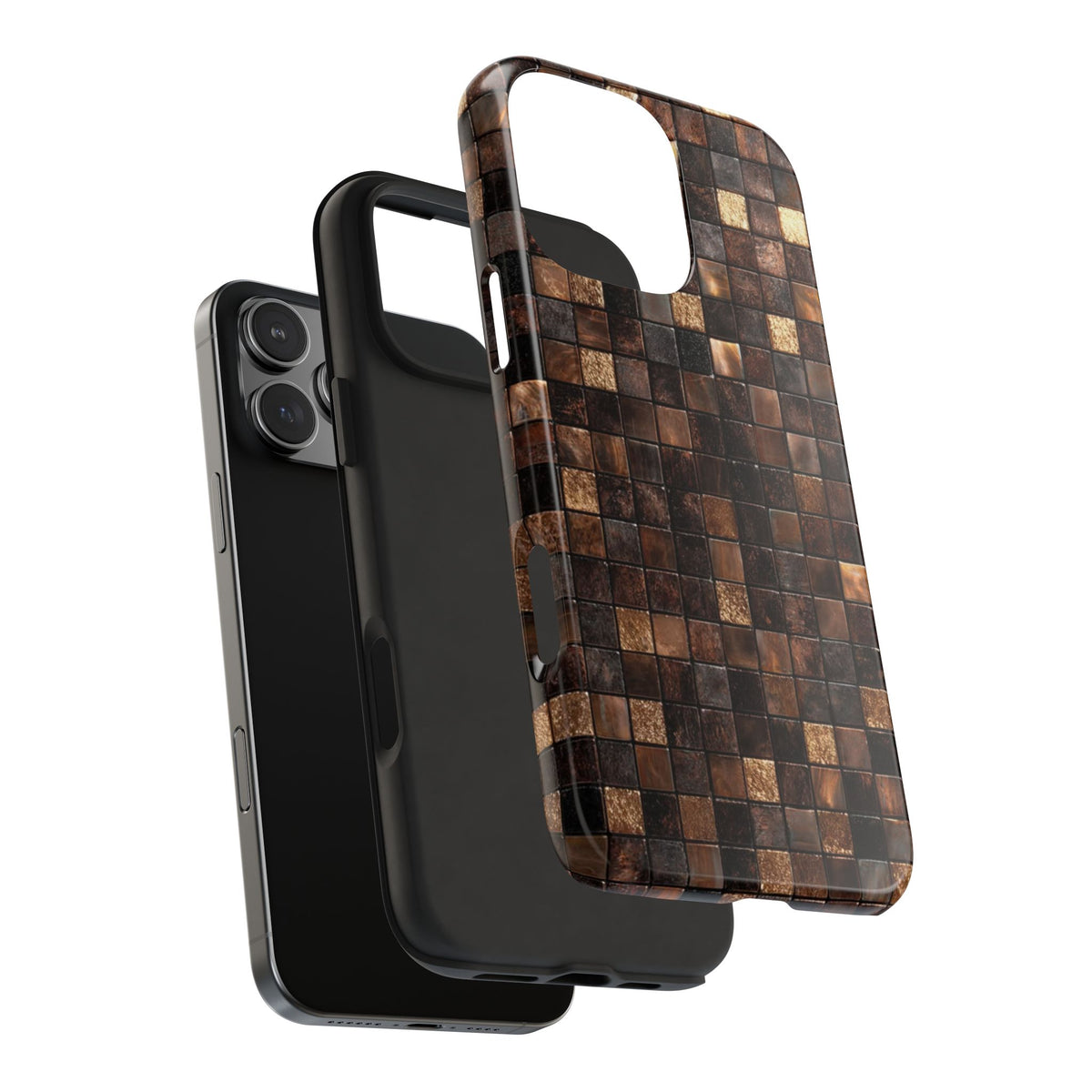 BROWN MOSAIC PHONE CASE