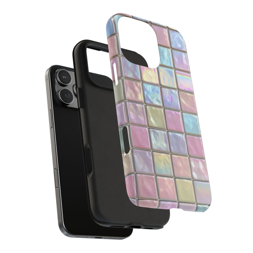 RAINBOW GRADIENT MOSAIC PHONE CASE