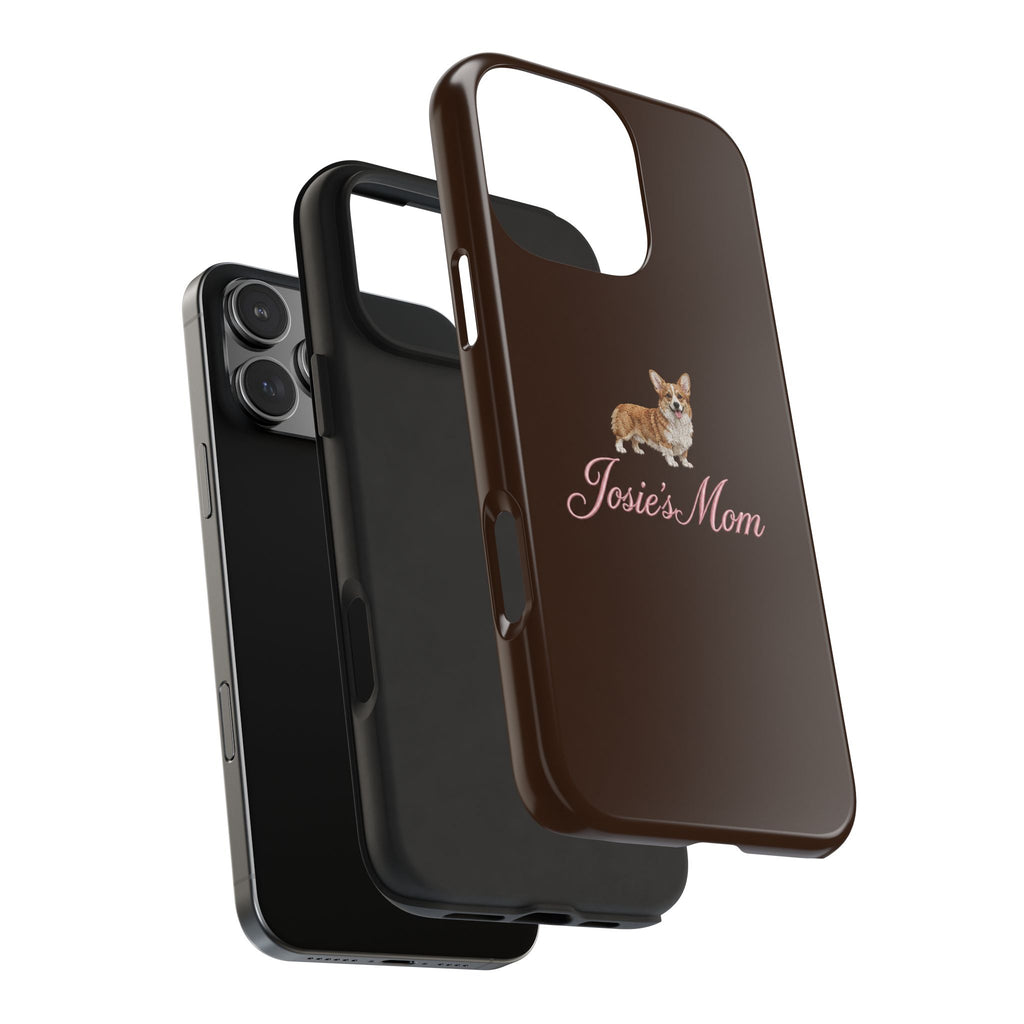 PERSONALIZED BROWN CORGI DOG MOM CUSTOM NAME PHONE CASE