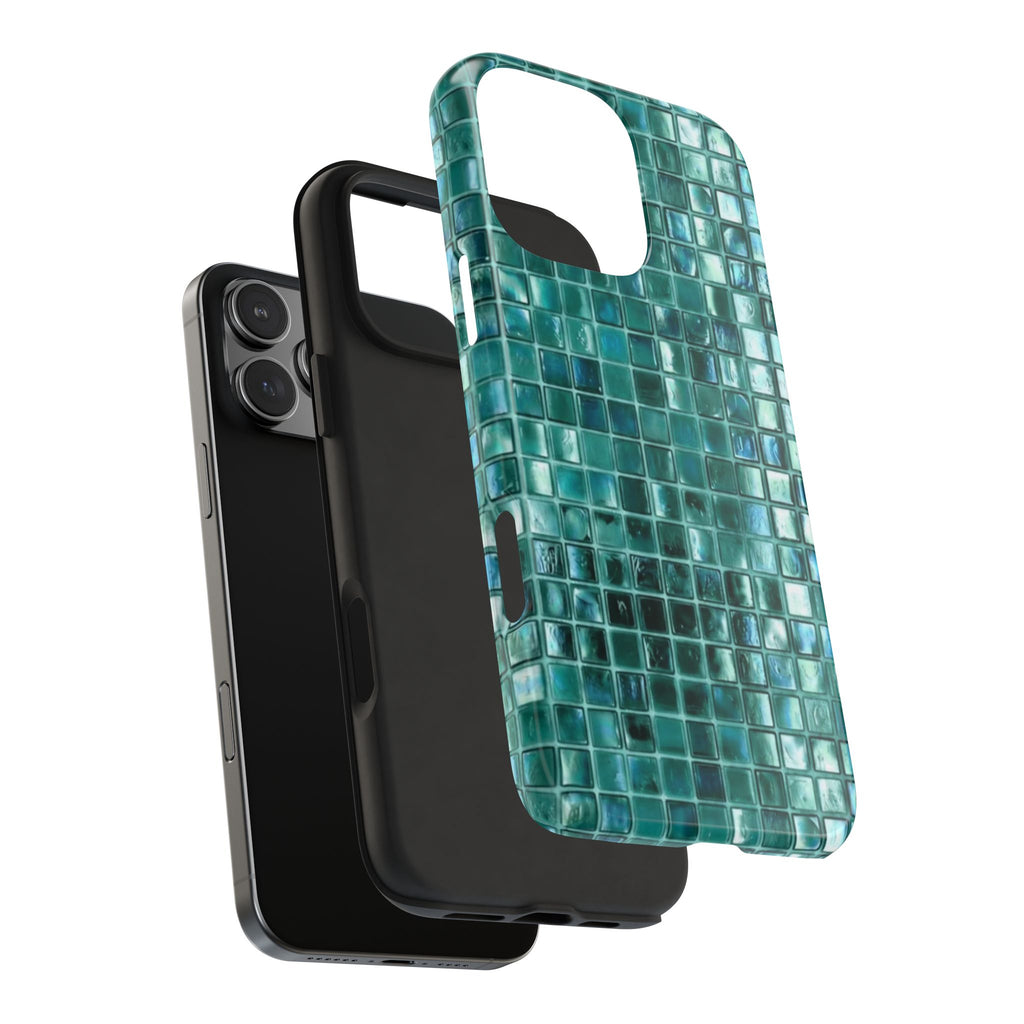 TEAL MOSAIC PHONE CASE