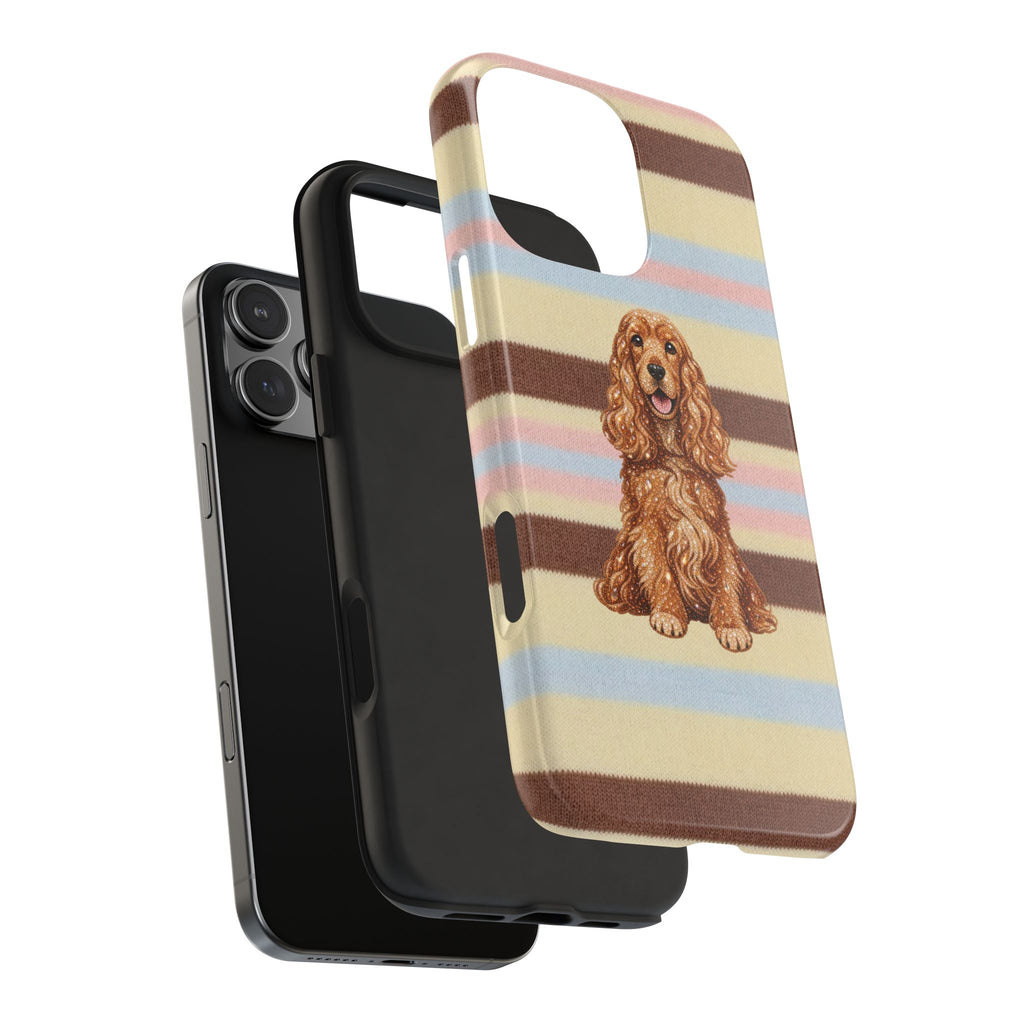 BUTTERSCOTCH STRIPES SPANIEL DOG PHONE CASE