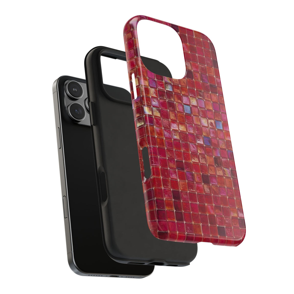RED MOSAIC PHONE CASE