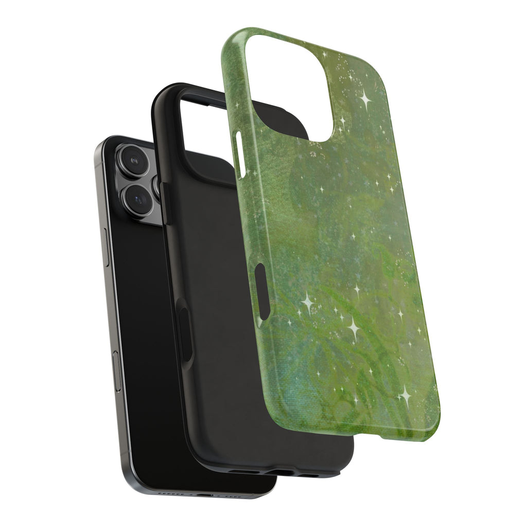 GREEN WHIMSY GARDEN STARS PHONE CASE