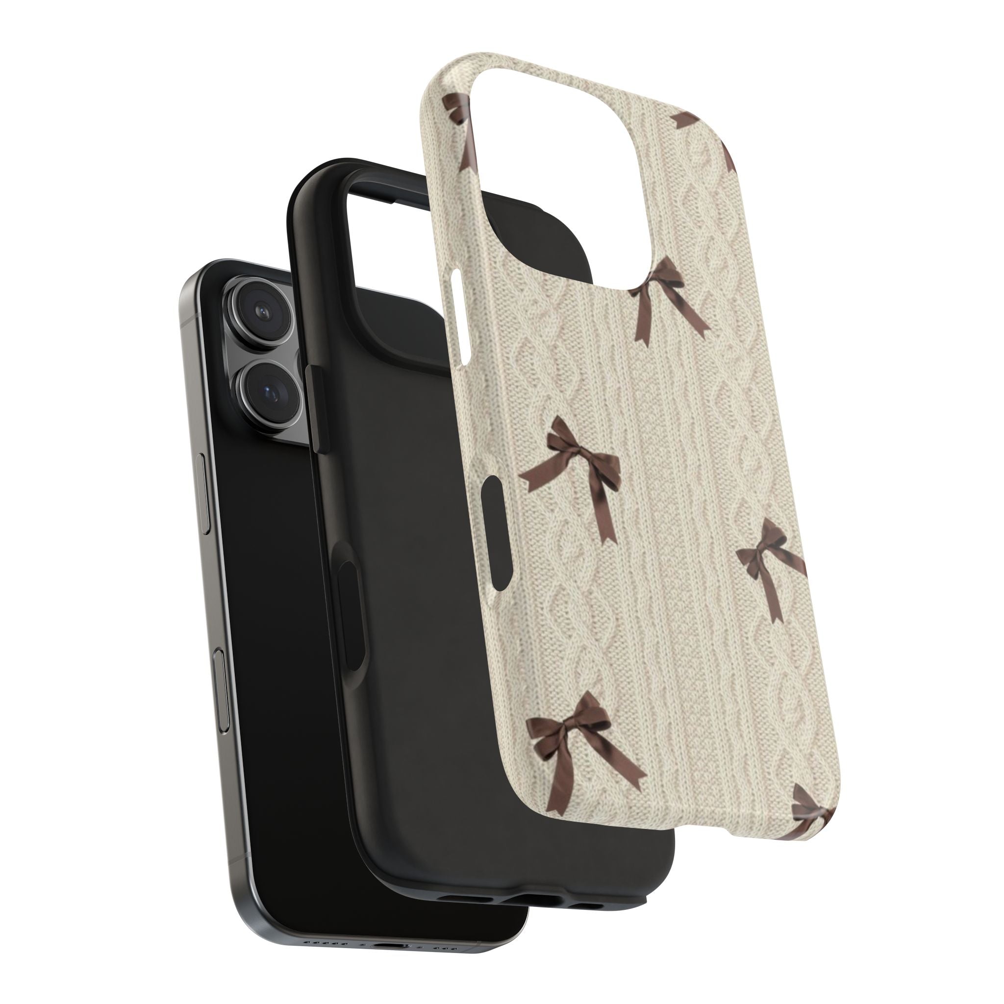 FALL KNIT BOWS PHONE CASE