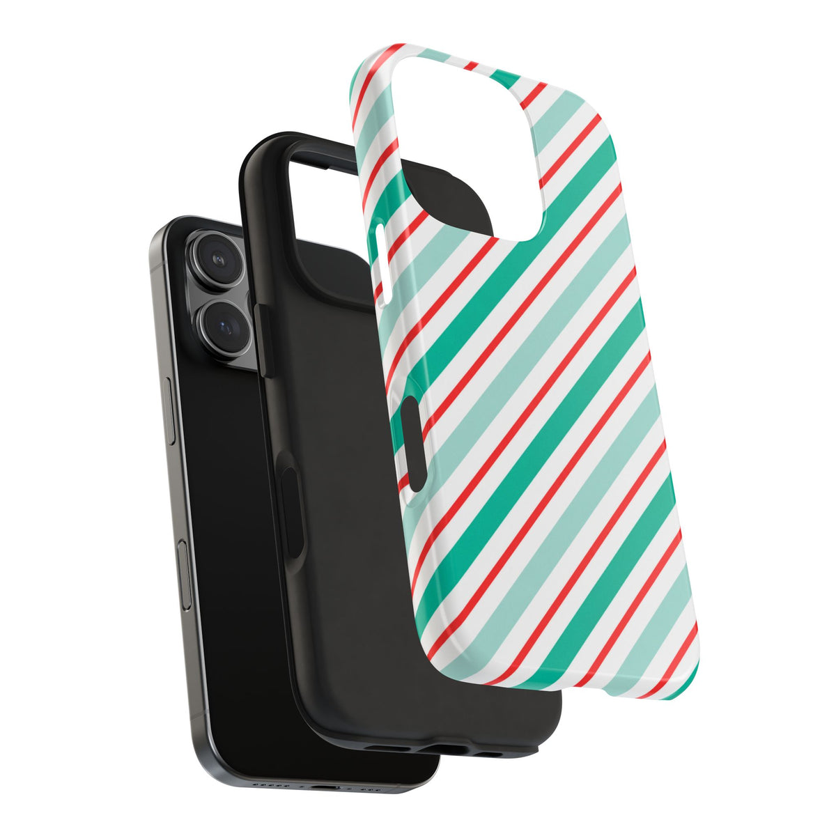 MINT CANDY CANE PHONE CASE