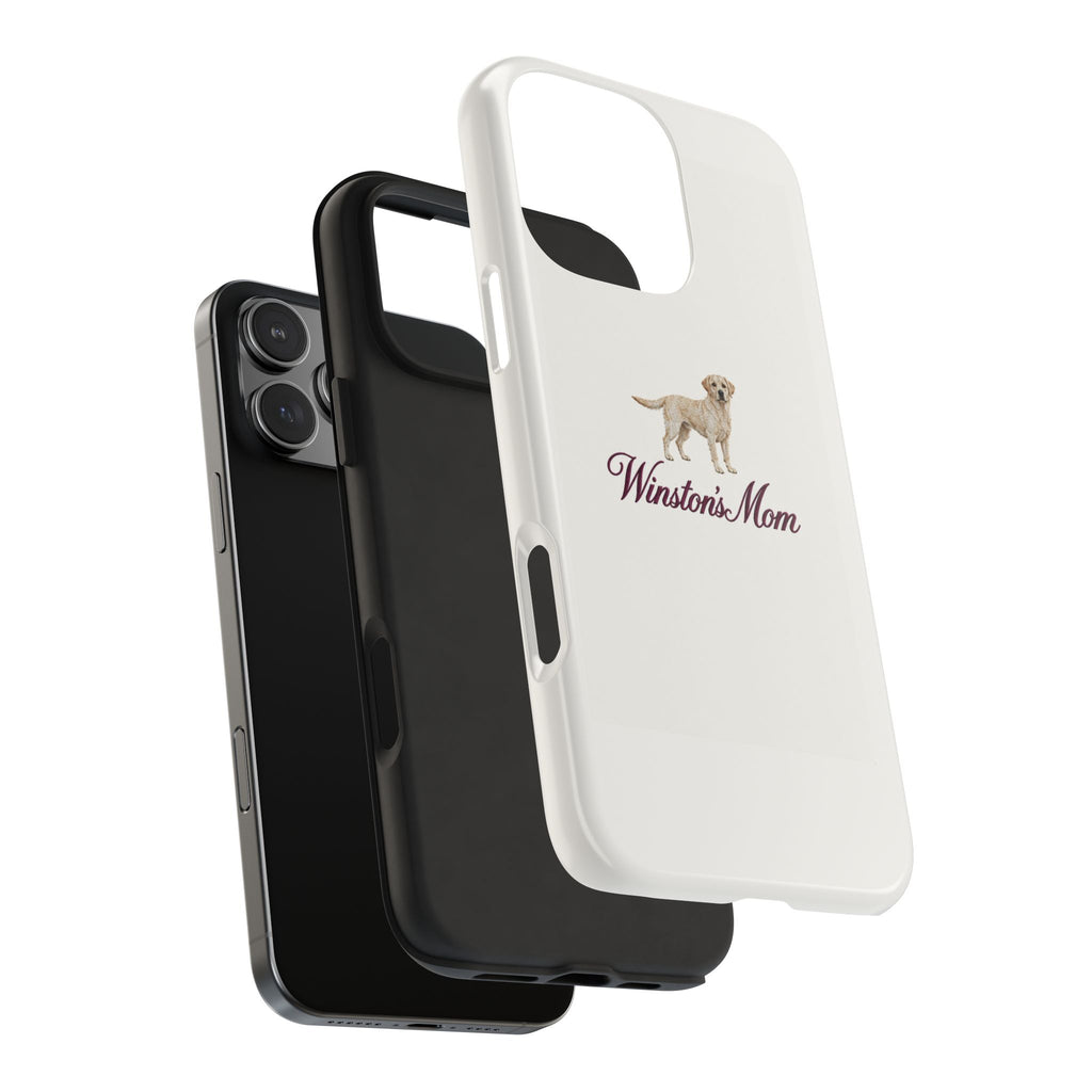 PERSONALIZED IVORY LABRADOR DOG MOM CUSTOM NAME PHONE CASE