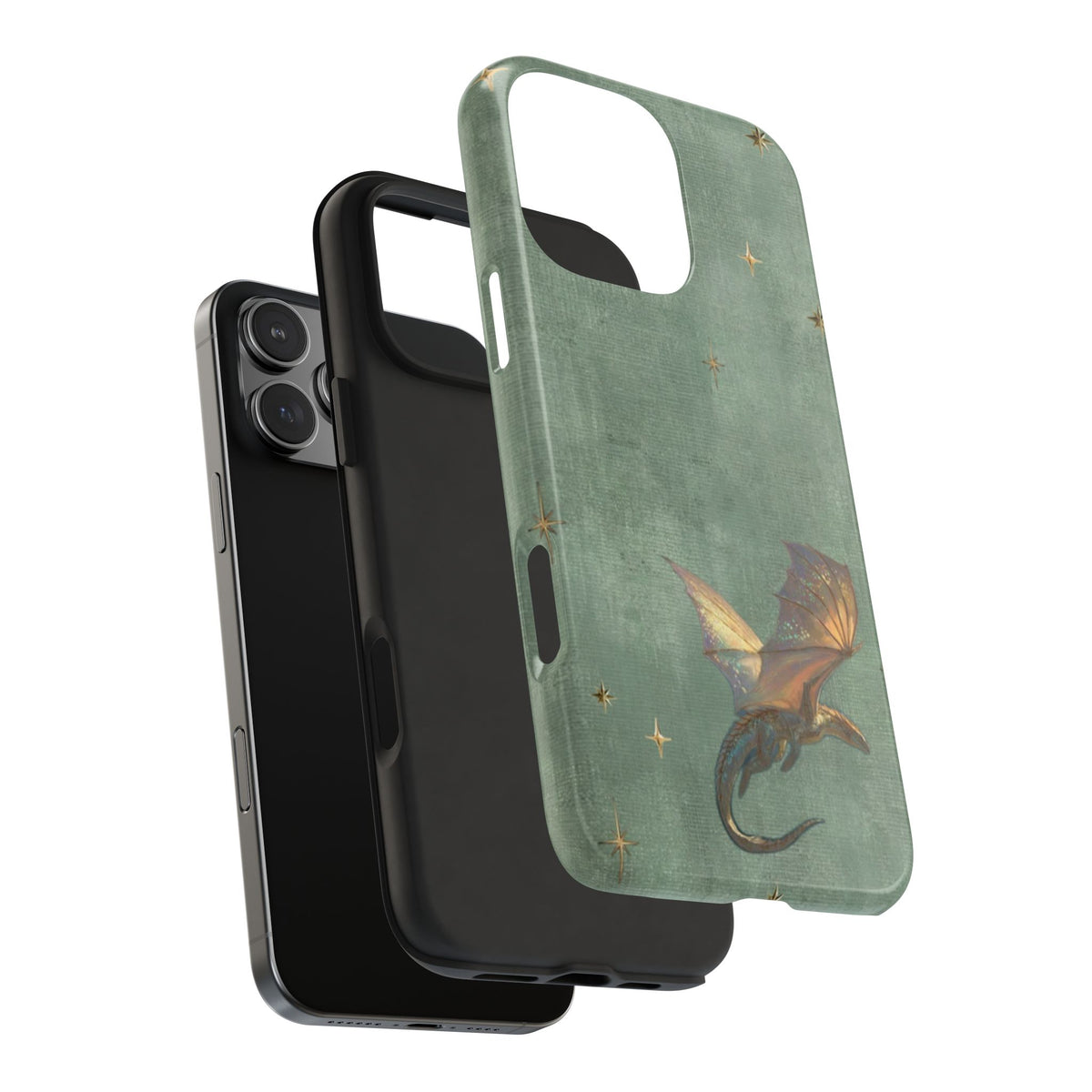 SAGE GREEN WHIMSY DRAGON PHONE CASE