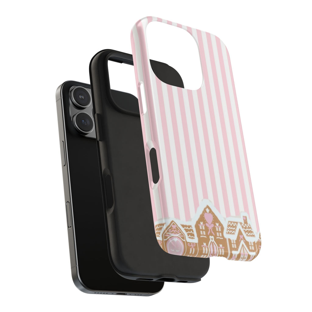 BALLERINA PINK STRIPES GINGERBREAD AVENUE PHONE CASE