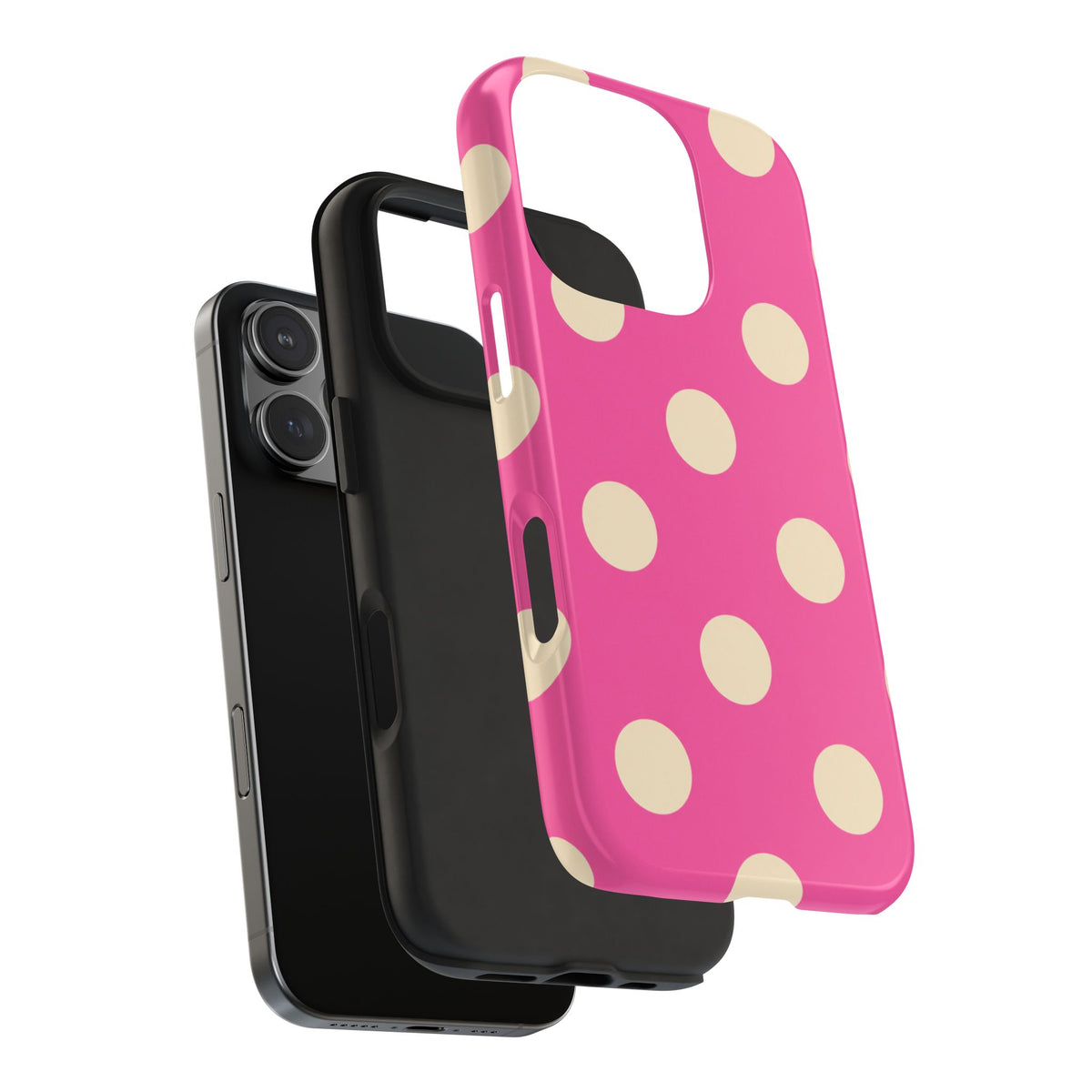 PINK SUGAR POLKA DOTS PHONE CASE