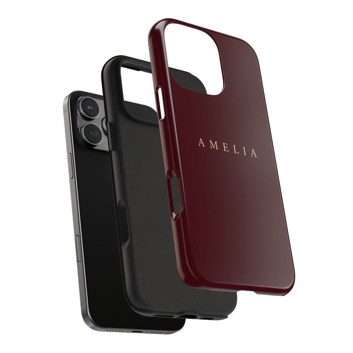 PERSONALIZED CHERRY RED CUSTOM NAME PHONE CASE