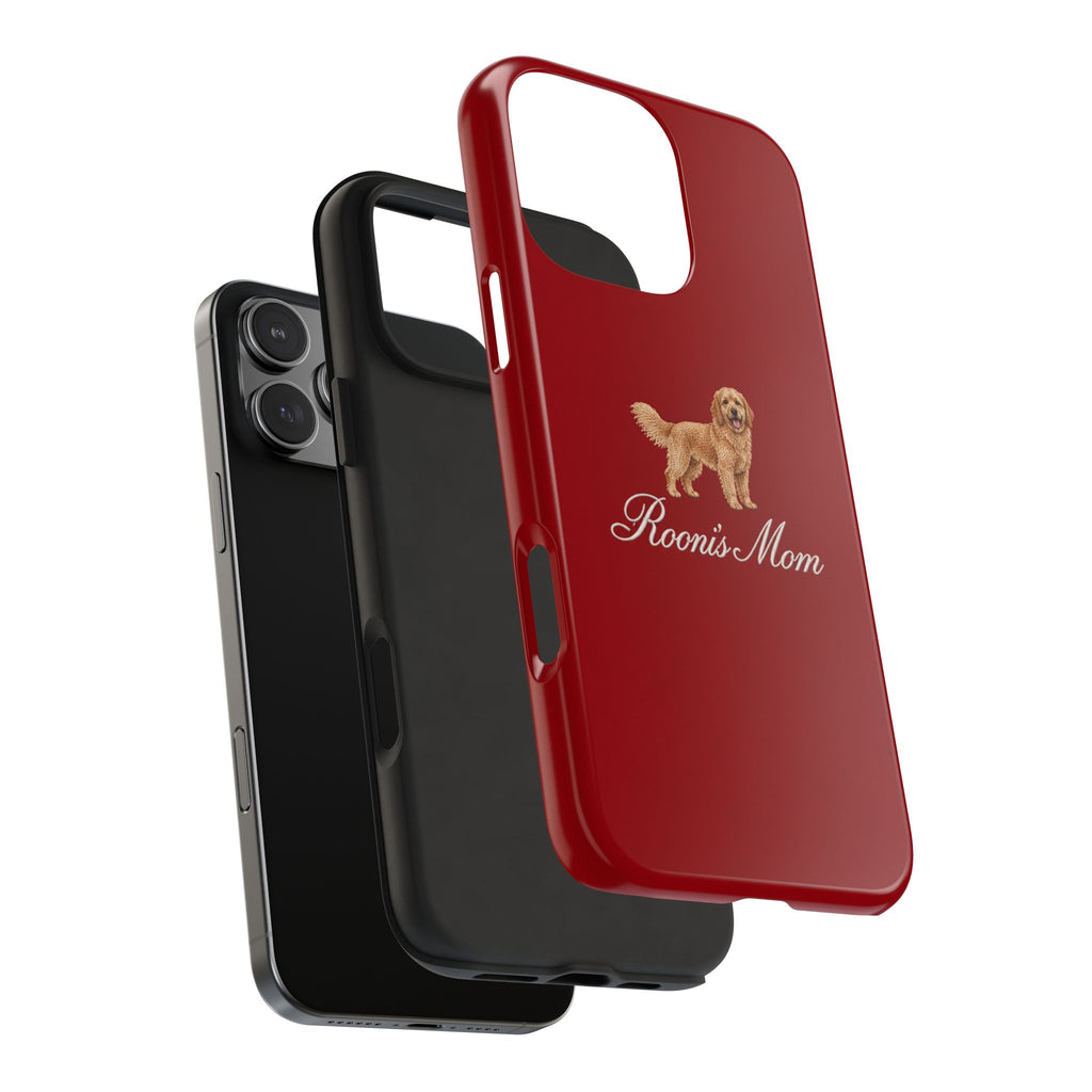 PERSONALIZED RED GOLDEN RETRIEVER DOG MOM CUSTOM NAME PHONE CASE