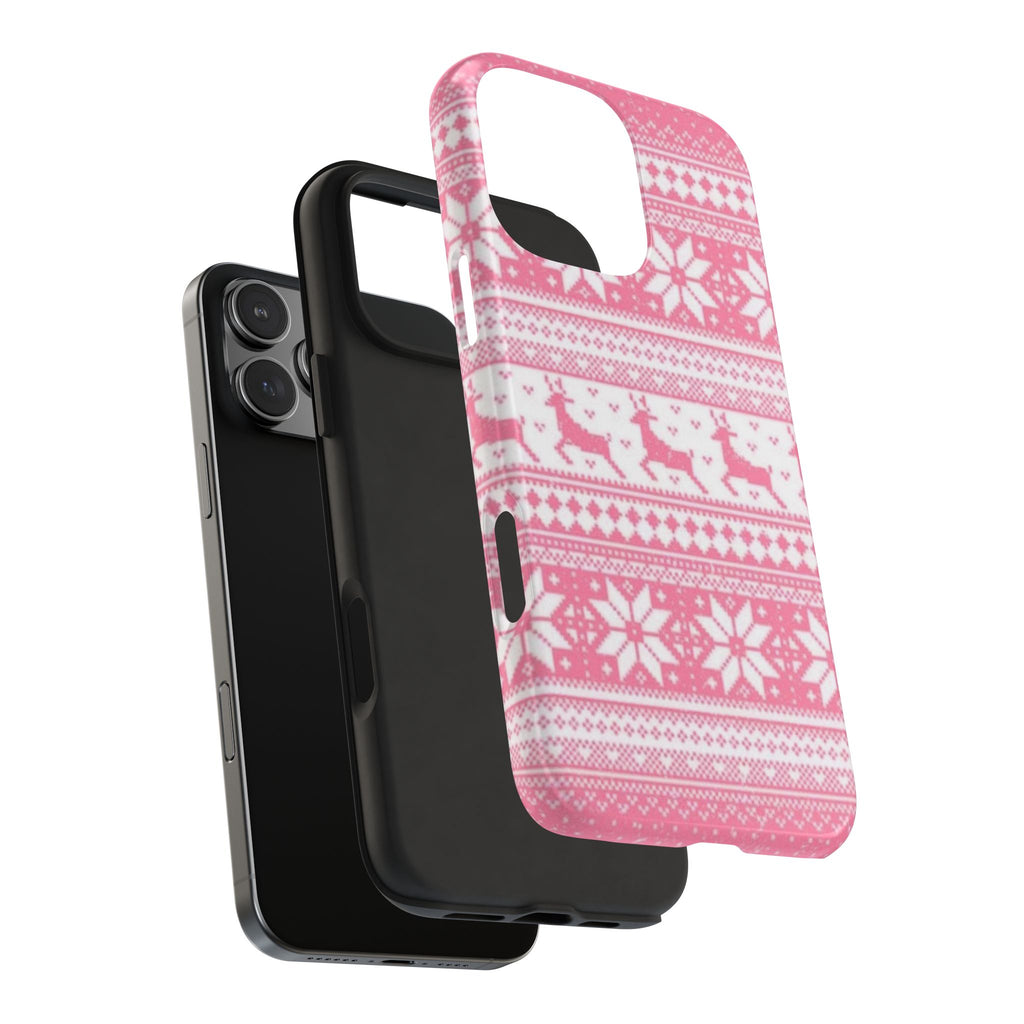 PINK WINTER WONDERLAND PHONE CASE