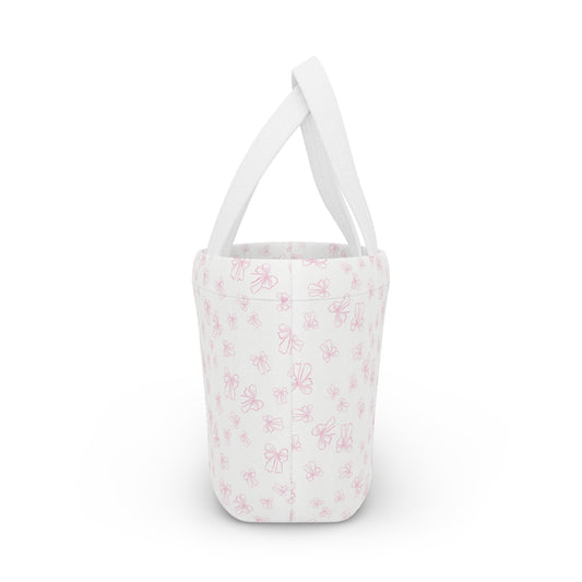 PINK BOW COQUETTE LUNCH BOX BAG