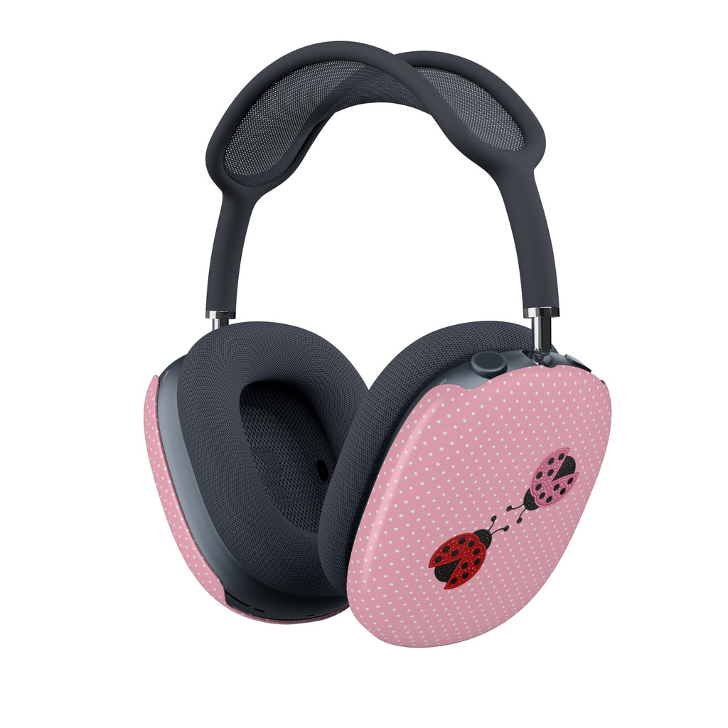 MR. AND MRS. LOVEBUG PINK POLKA DOTS AIRPODS MAX CASE COVERS