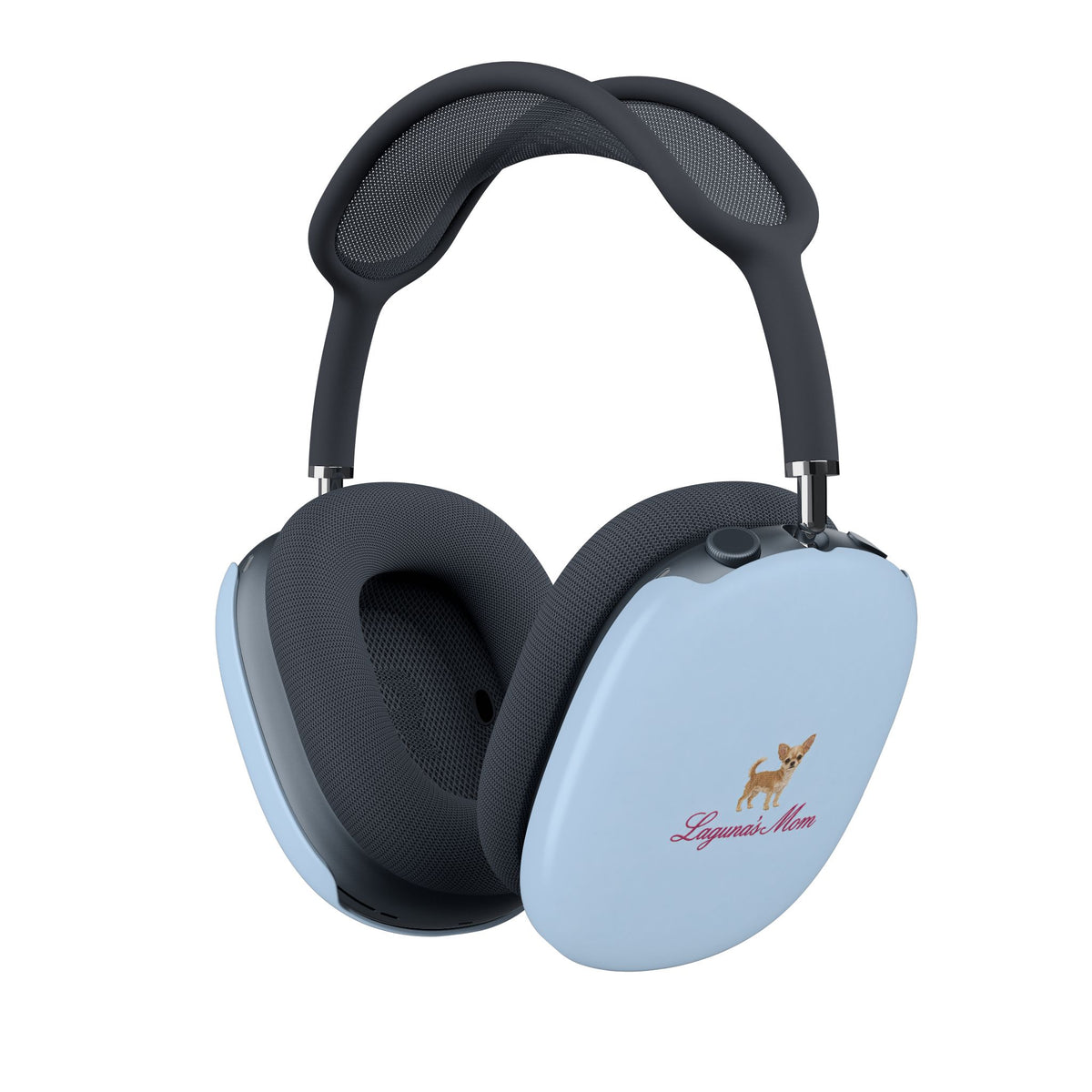PERSONALIZED BABY BLUE CHIHUAHUA DOG MOM CUSTOM NAME AIRPODS MAX CASE COVERS