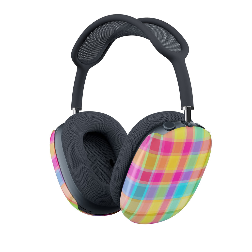 SWEET TART RAINBOW PLAID AIRPODS MAX CASE COVERS