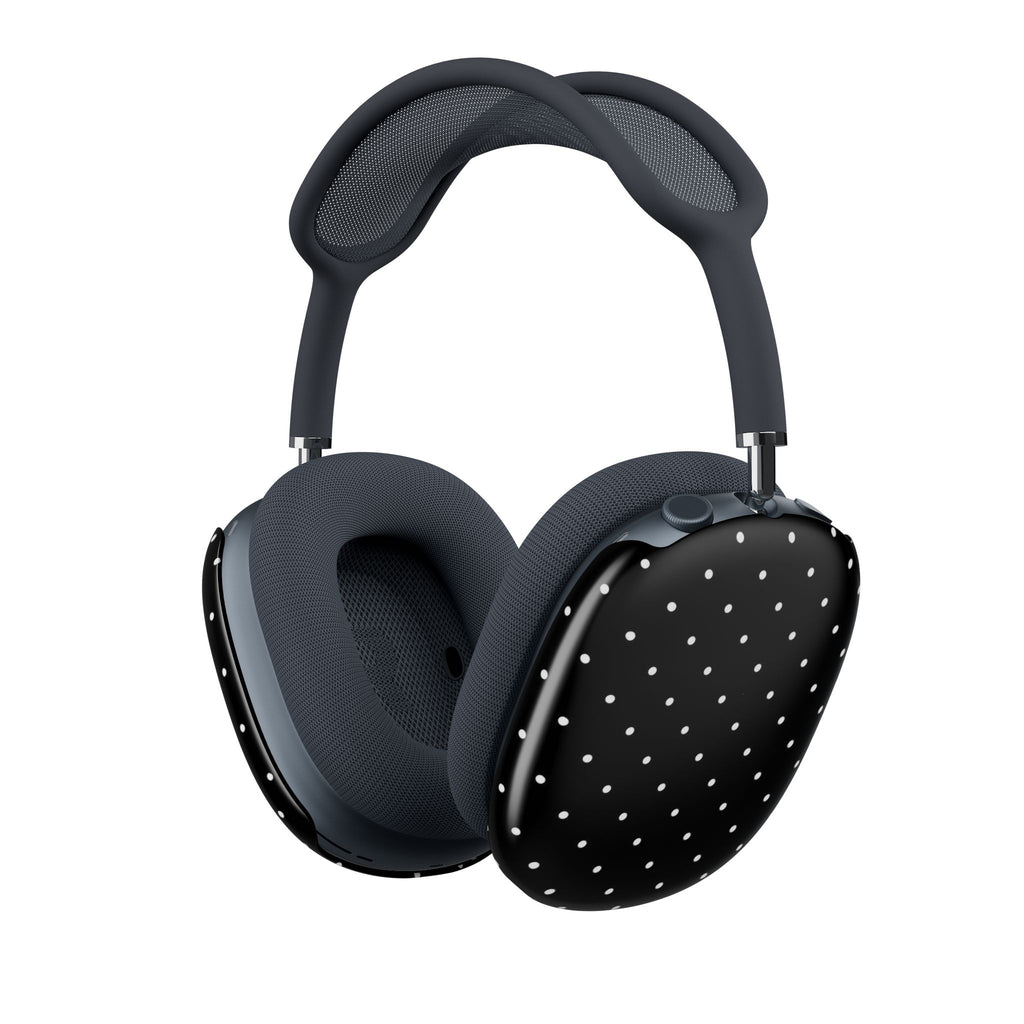 BLACK & WHITE MINI POLKA DOTS AIRPODS MAX CASE COVERS