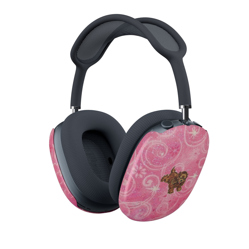 PINK WHIMSY GLOW PARK AVENUE PUPPY AIRPODS MAX CASE COVERS