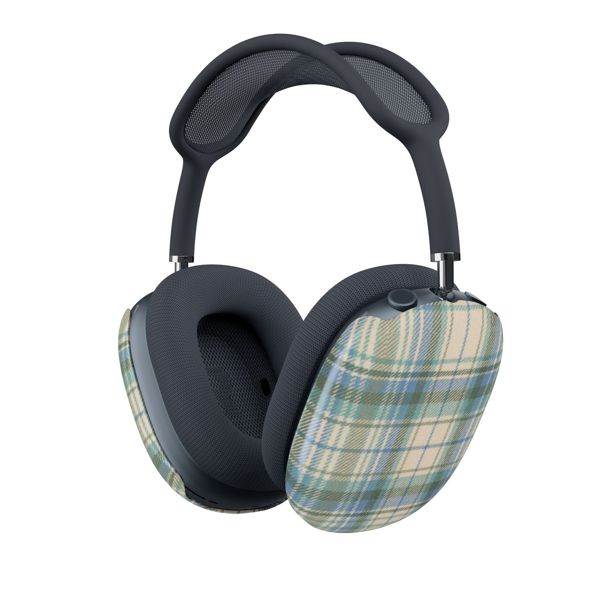 MINT GREEN TARTAN PLAID AIRPODS MAX CASE COVERS