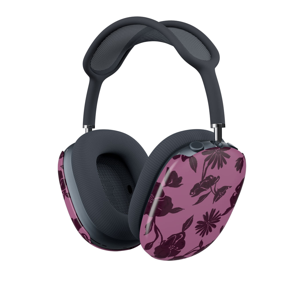 DARK CHERRY FLORAL AIRPODS MAX CASE COVERS