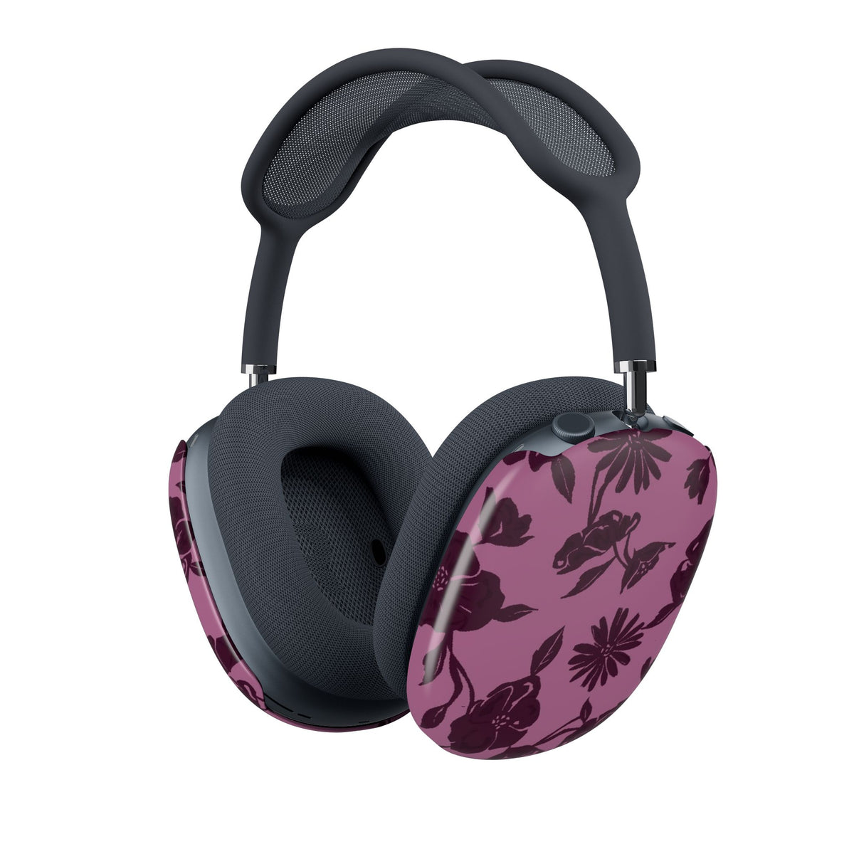 DARK CHERRY FLORAL AIRPODS MAX CASE COVERS