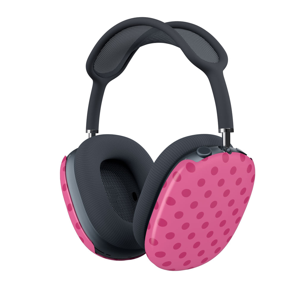 BUBBLEGUM PINK POLKA DOTS AIRPODS MAX CASE COVERS