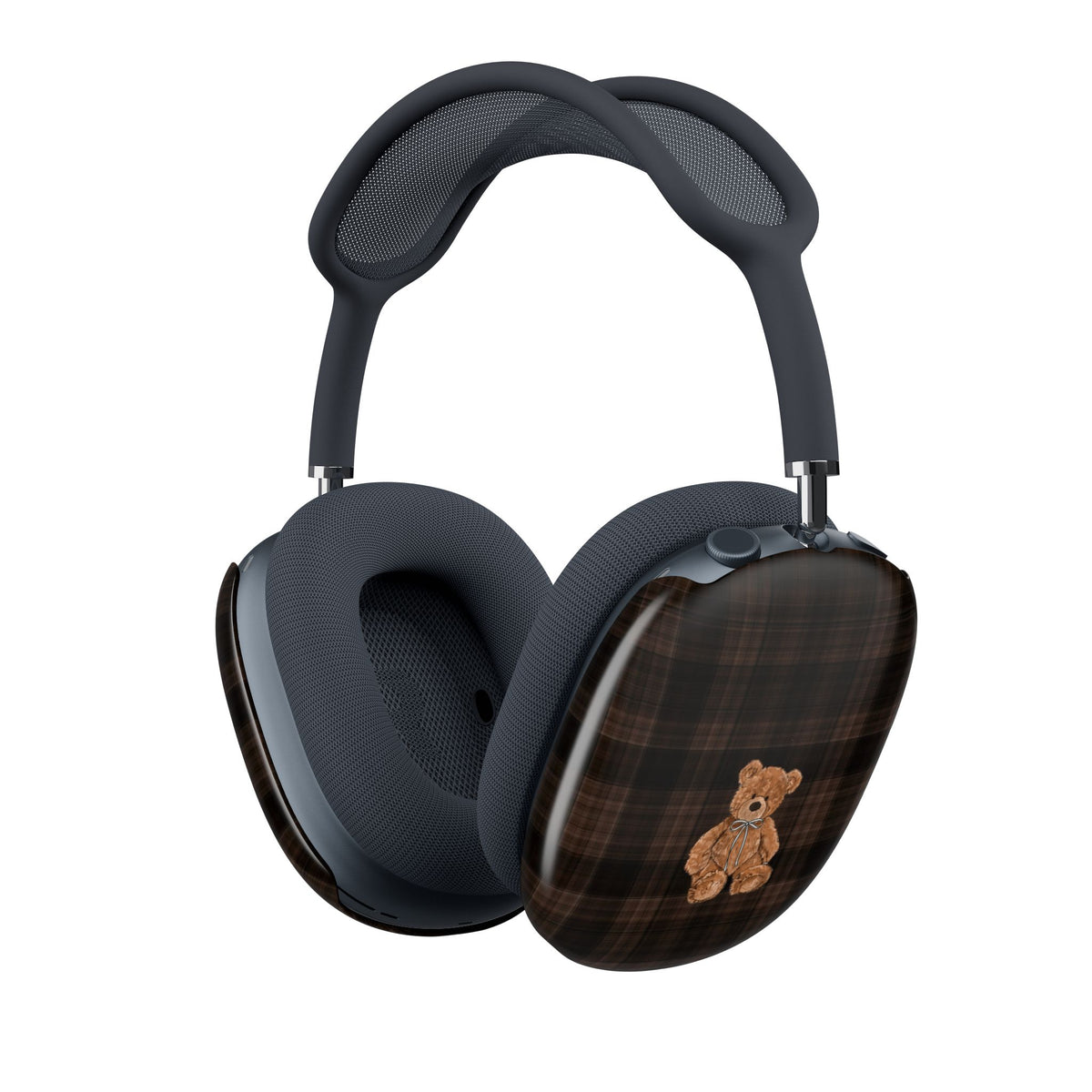 BROWNSTONE PLAID TEDDY BEAR AIRPODS MAX CASE COVERS