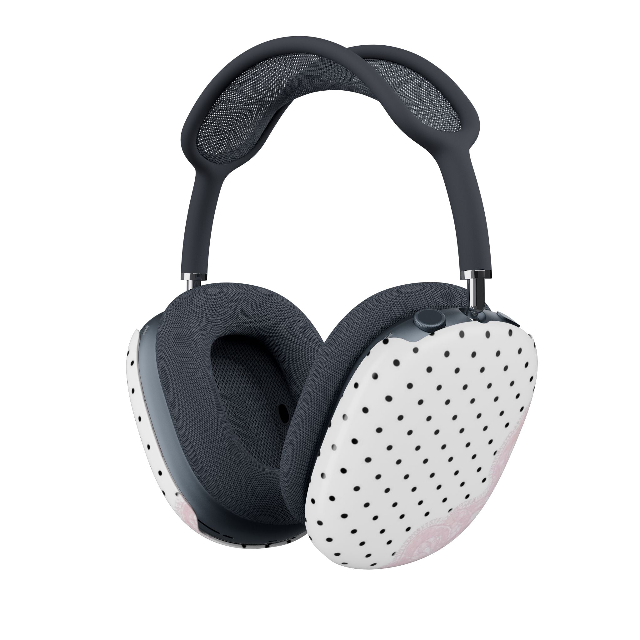 COQUETTE POLKA DOTS PINK LACE AIRPODS MAX CASE COVERS