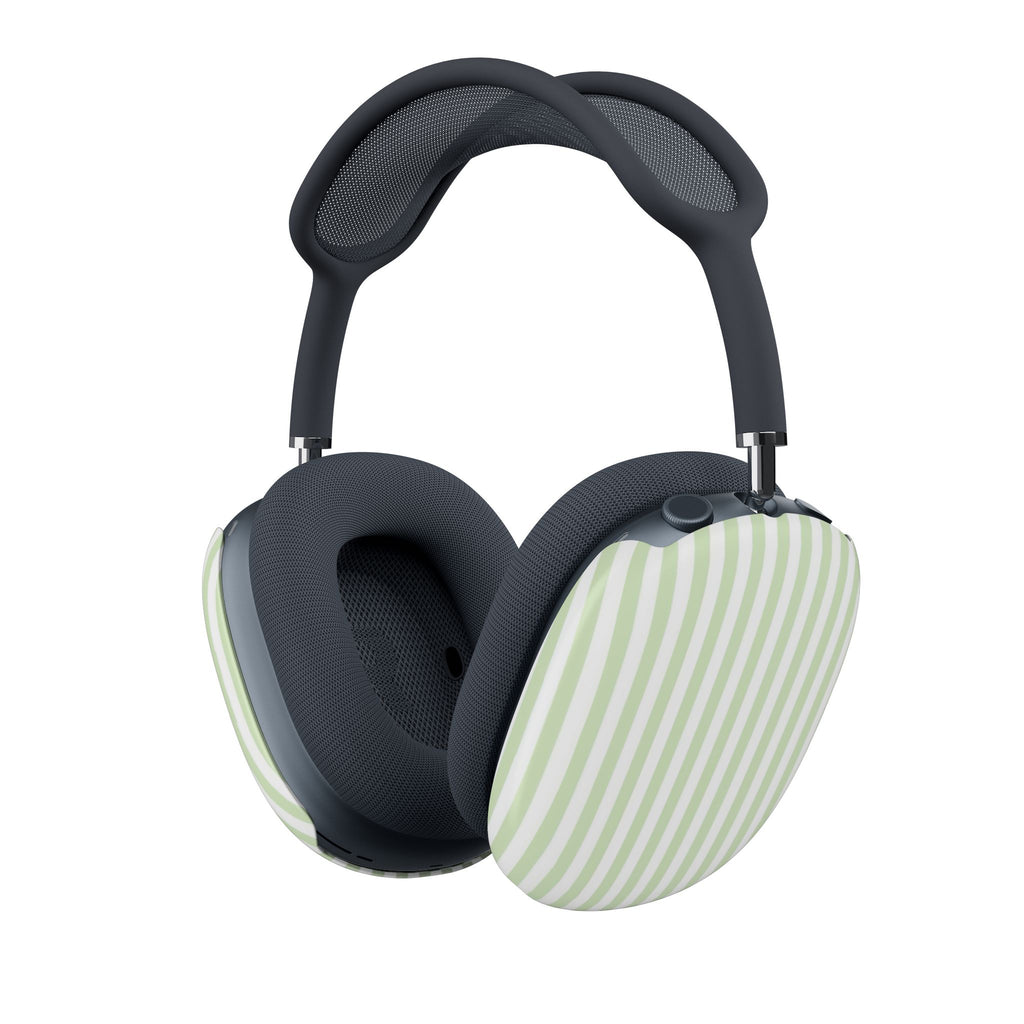 GREEN SOFT SERVE STRIPED AIRPODS MAX CASE COVERS