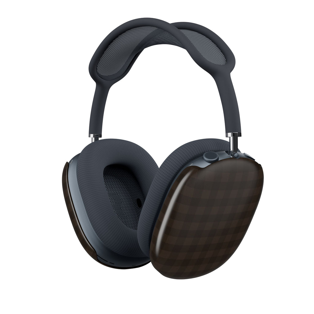 CHESTNUT BROWN GINGHAM AIRPODS MAX CASE COVERS