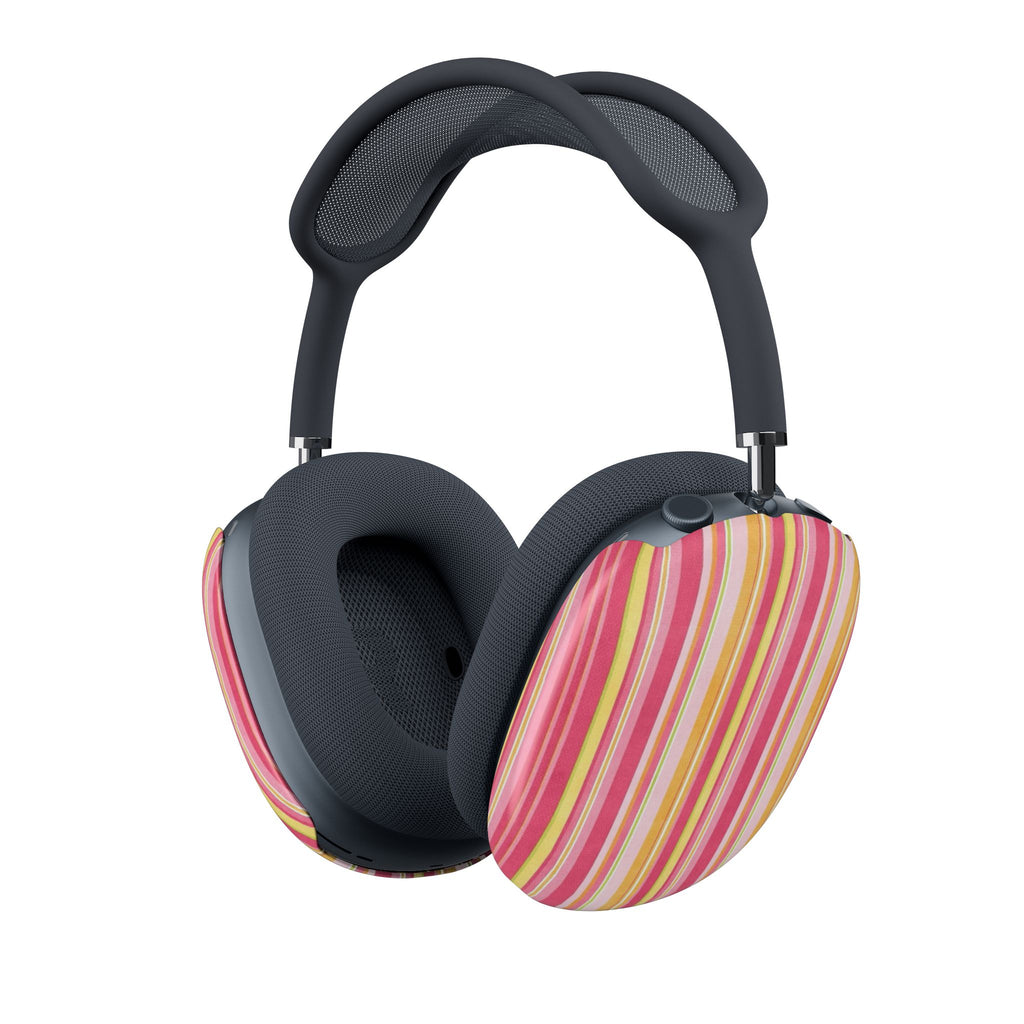 GRAPEFRUIT STRIPES AIRPODS MAX CASE COVERS