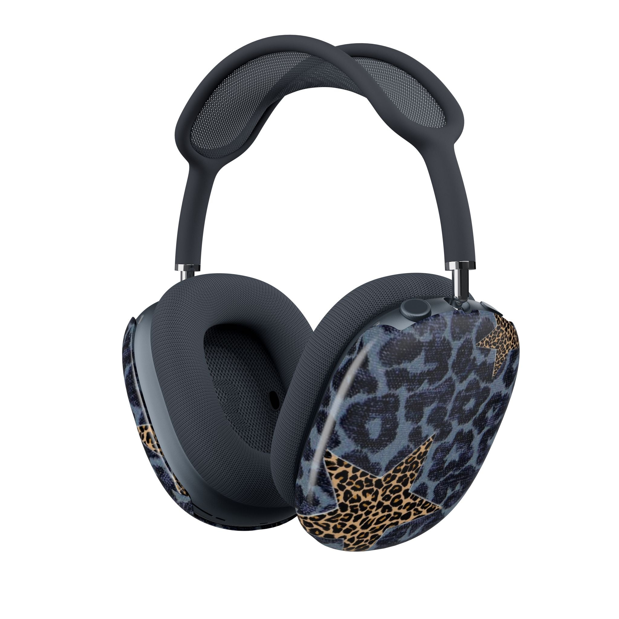 BLUE LEOPARD STARS AIRPODS MAX CASE COVERS