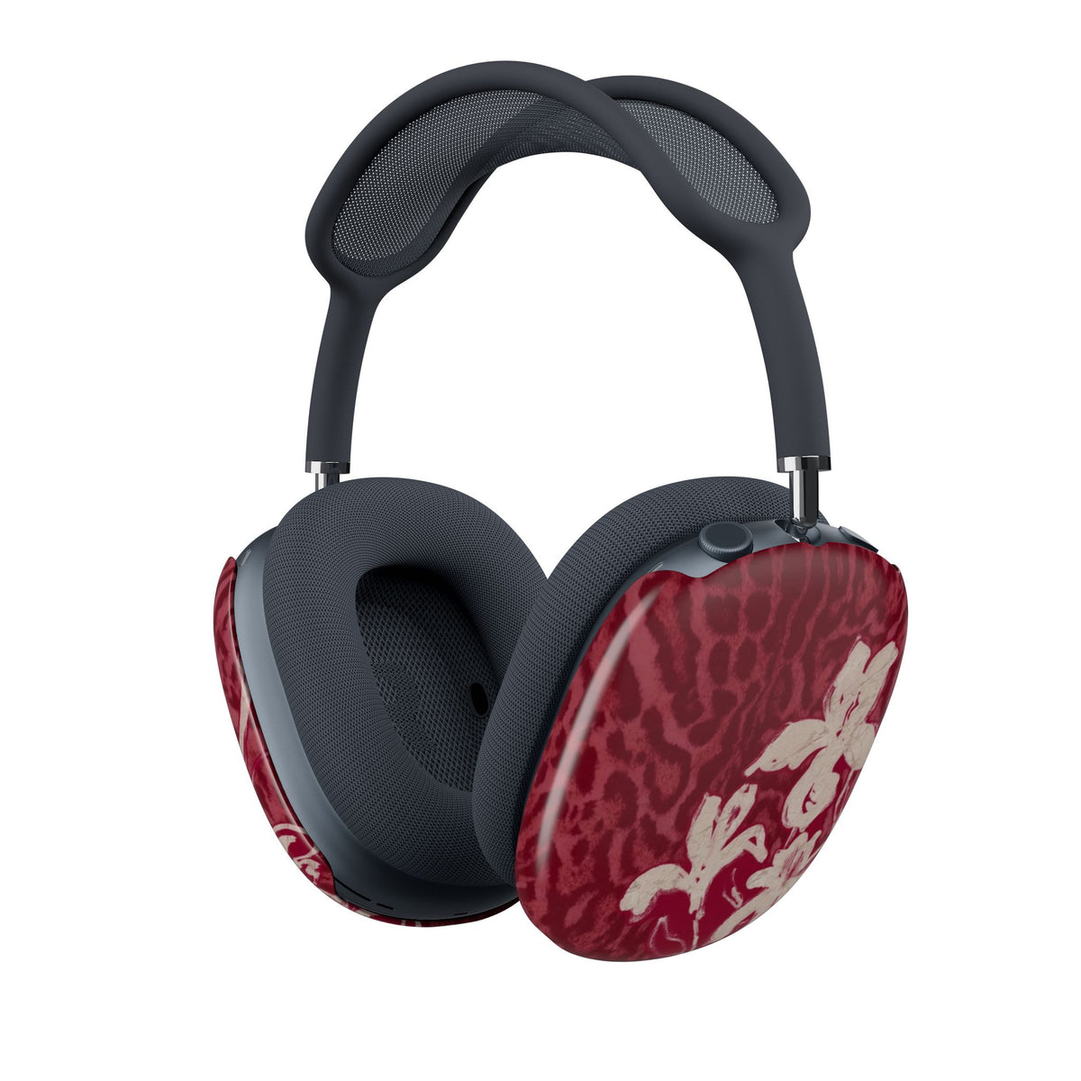 RED LEOPARD LILY AIRPODS MAX CASE COVERS