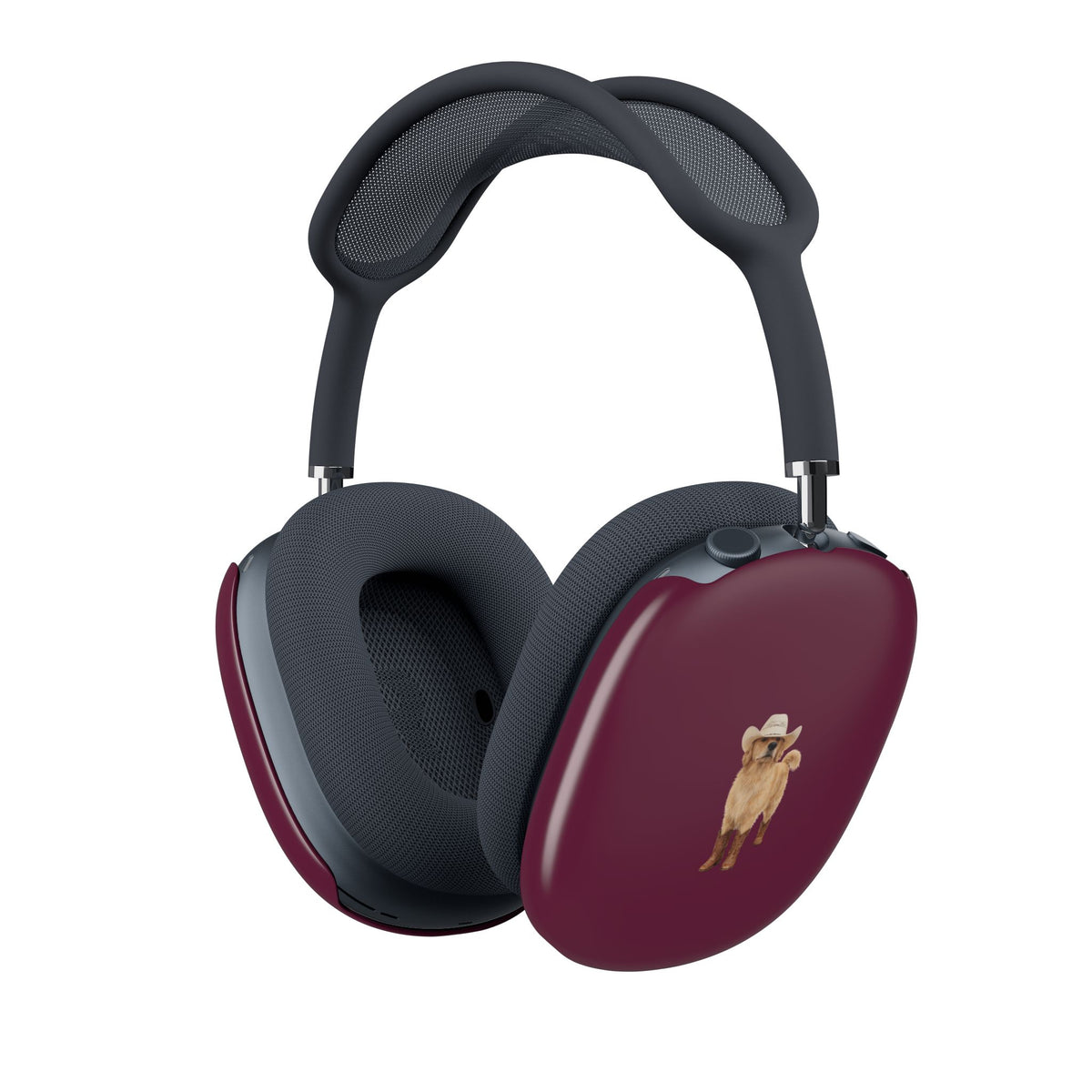 BURGUNDY GOLDEN RETRIEVER COWBOY DOG AIRPODS MAX CASE COVERS