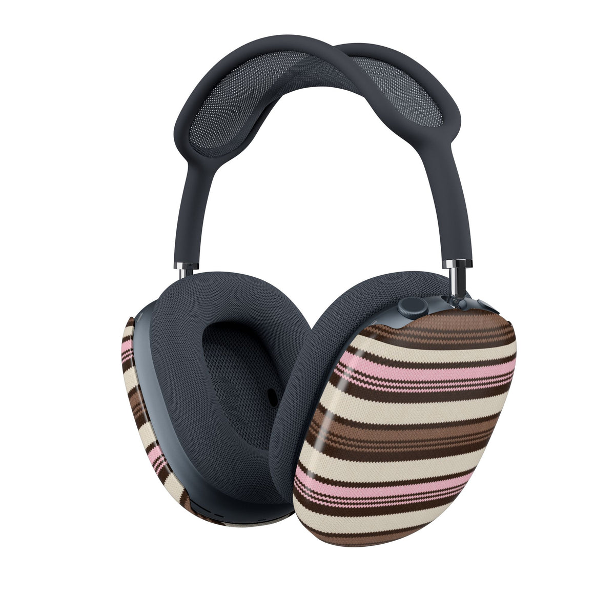 PINK TRUFFLE STRIPES AIRPODS MAX CASE COVERS