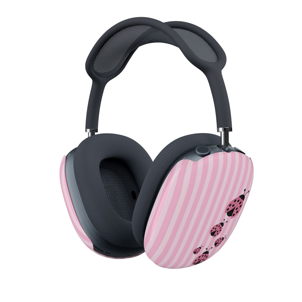 PINK STRIPES LADYBUGS AIRPODS MAX CASE COVERS