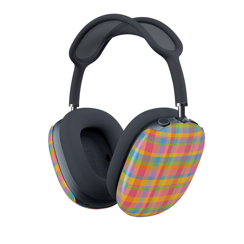 ORANGE SUNSET PLAID AIRPODS MAX CASE COVERS