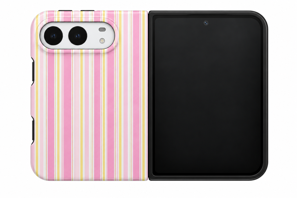LEMON DROP STRIPES PHONE CASE