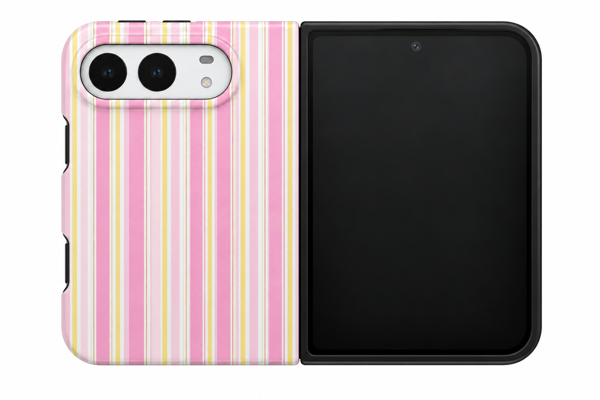 LEMON DROP STRIPES PHONE CASE