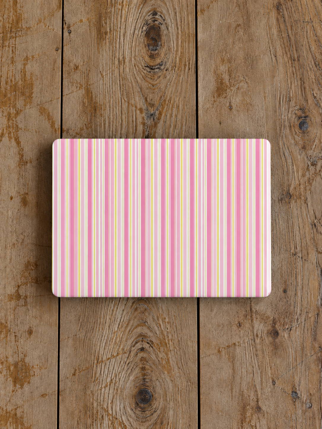 LEMON DROP STRIPES HARD SHELL MACBOOK COVERS