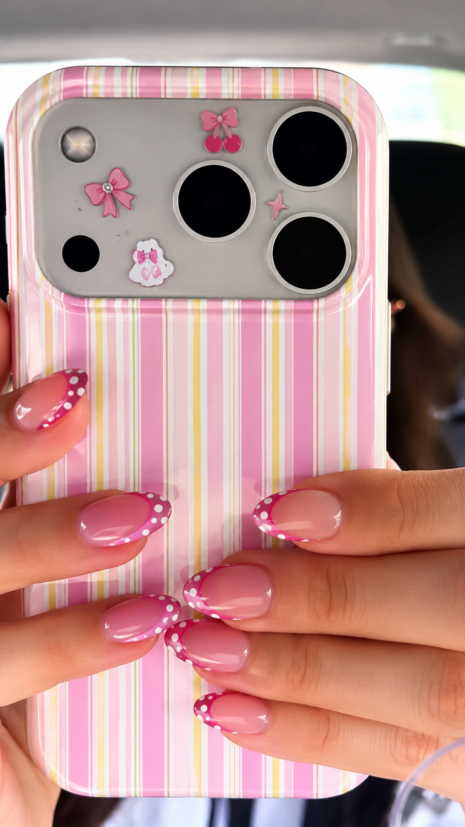 LEMON DROP STRIPES PHONE CASE