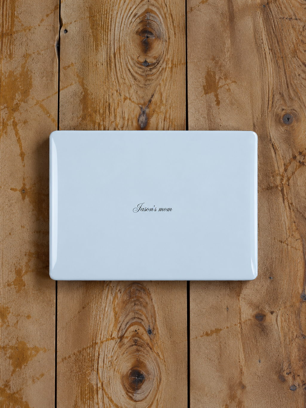 PERSONALIZED NAME CUSTOM BABY BLUE MACBOOK COVERS