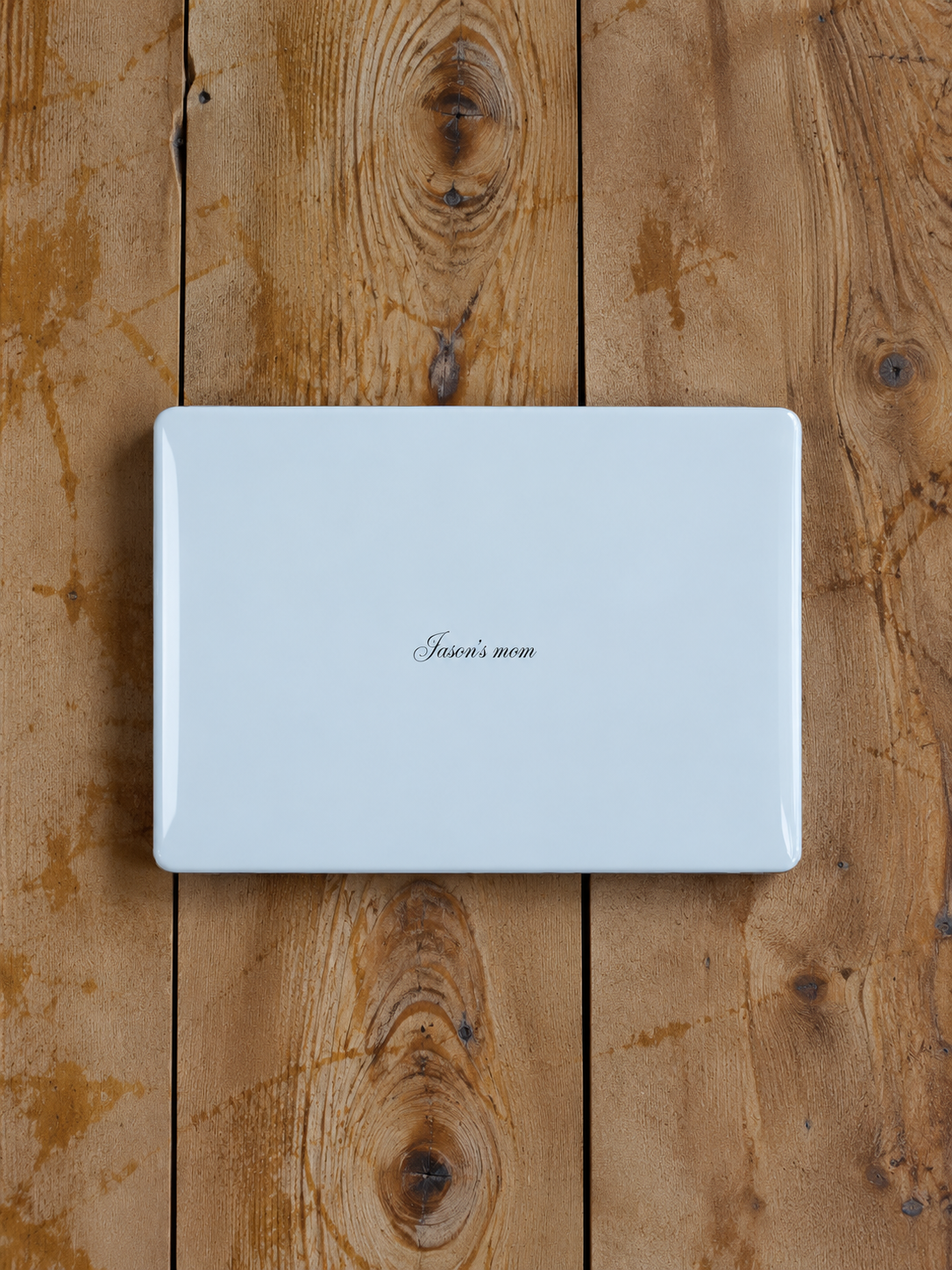 PERSONALIZED NAME CUSTOM BABY BLUE MACBOOK COVERS