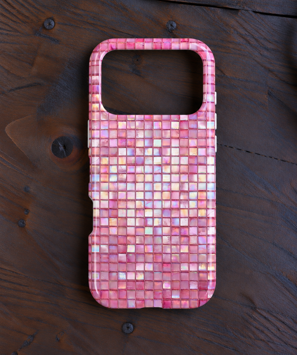 PINK MOSAIC PHONE CASE