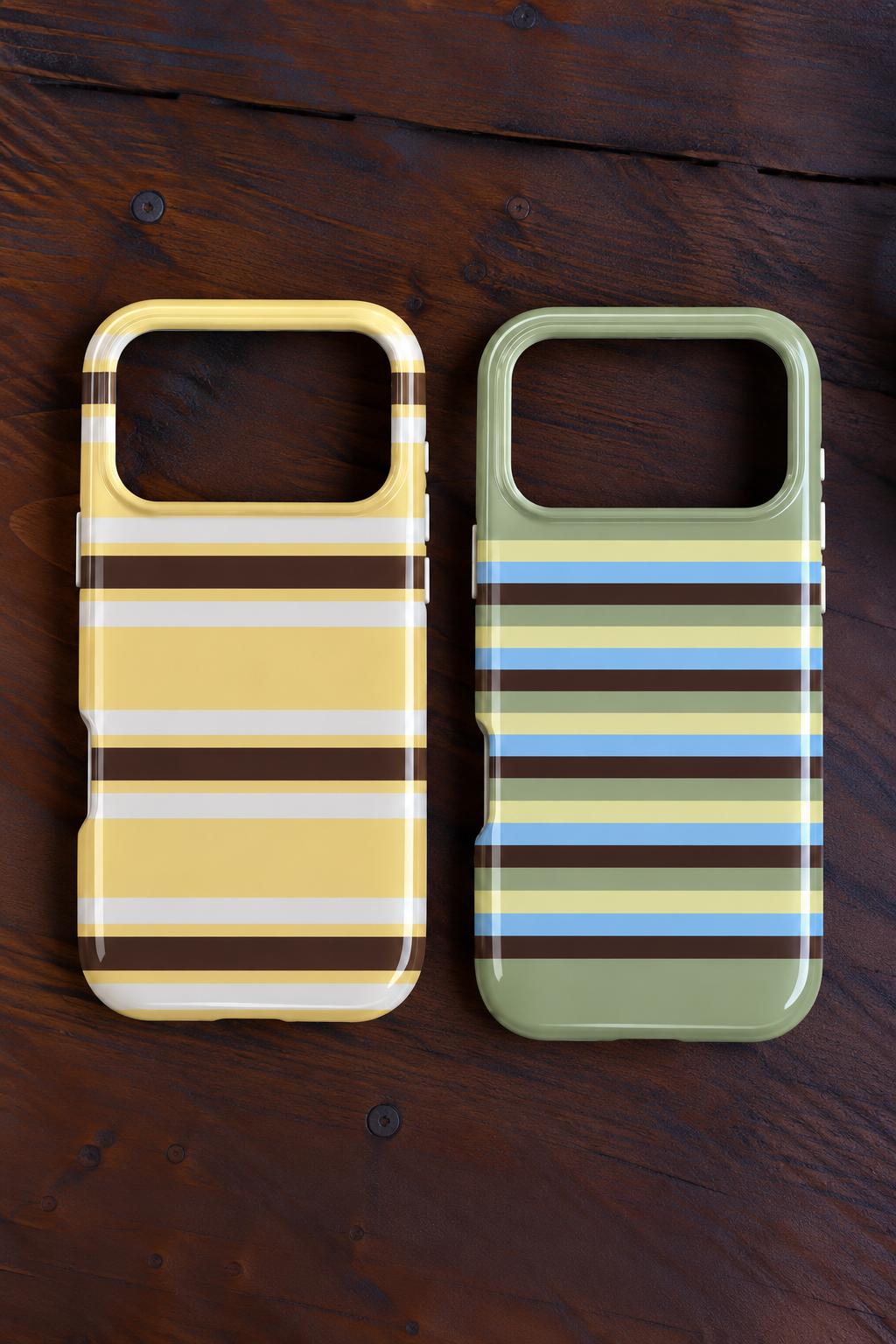 PISTACHIO STRIPES PHONE CASE