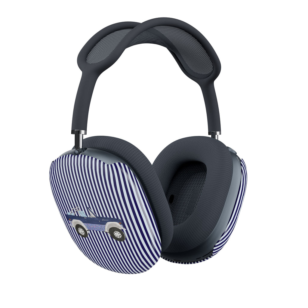BLUE STRIPES NAVY VINTAGE FLORAL BRONCO AIRPODS MAX CASE COVERS